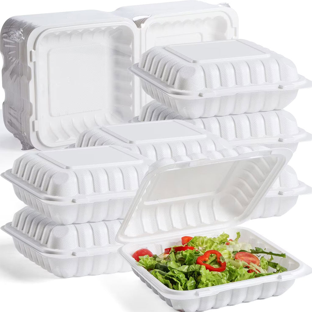 MFPP Compostable Hinged Containers