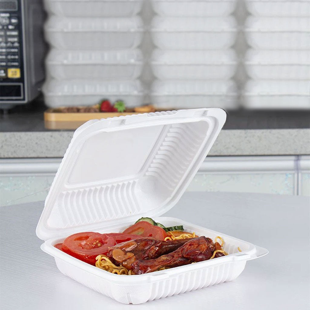 MFPP Compostable Hinged Containers