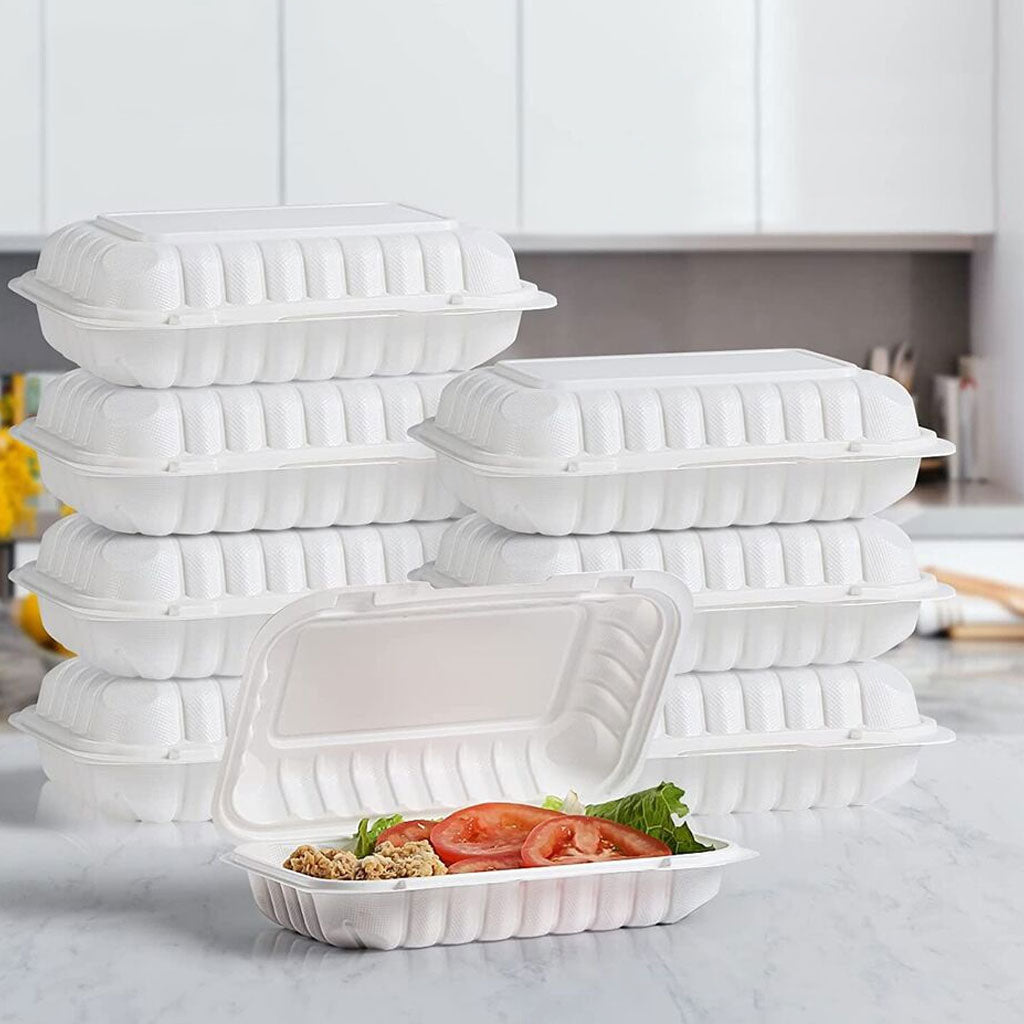 MFPP Compostable Hinged Containers