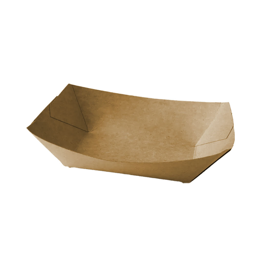 Kraft Boat Trays with PE Lining (Case Qty)