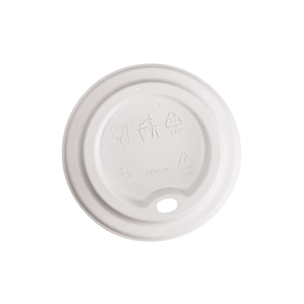 Compostable White Dome Sip Lids (case of 1000)